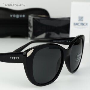 Vogue Women Sunglasses Black Dark Grey Cat Eye VO5457S W44/87 BRAND NEW